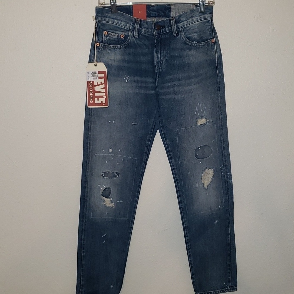 Levi's vintage rigid distressed straight Deadstock Jeans